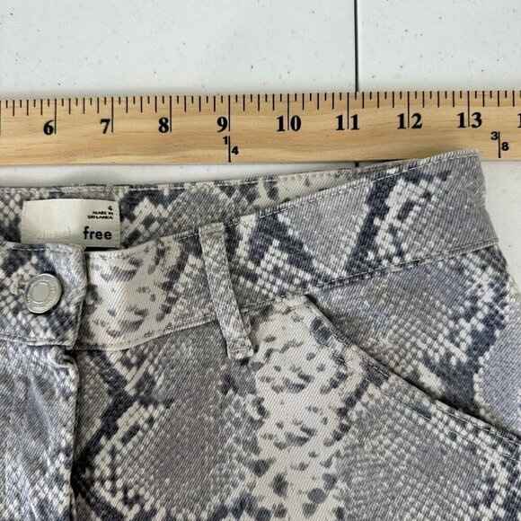 Wilfred Free Jeans Kelsey Pants Snakeskin Pants Size 4 Utility High Waist - Picture 9 of 12
